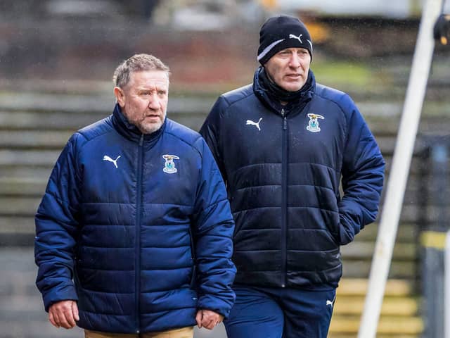 Inverness manager John Robertson with coach Barry Wilson.