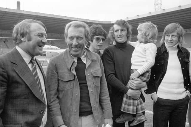 Willie Morgan, buddies with many singing stars, meets Andy Williams along with Tommy Docherty, although he was to fall out big-style with his manager later