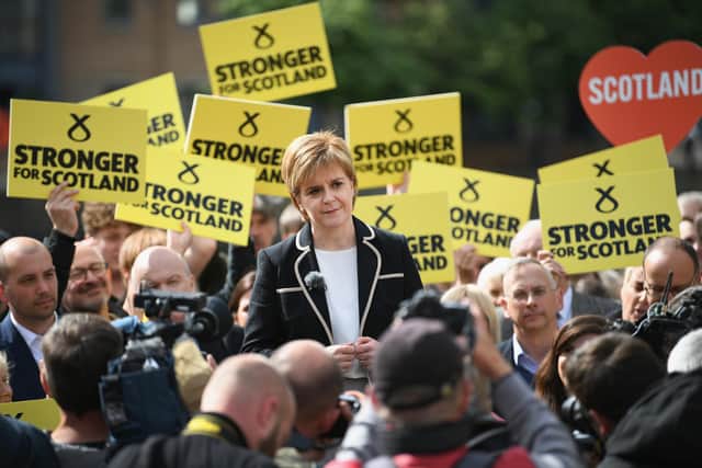 Whoever succeeds Nicola Sturgeon needs to face up to the economic problems that Scottish independence would cause (Picture: Jeff J Mitchell/Getty Images)