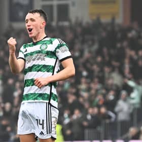 David Turnbull was on target for Celtic in their 3-0 win over Ross County.