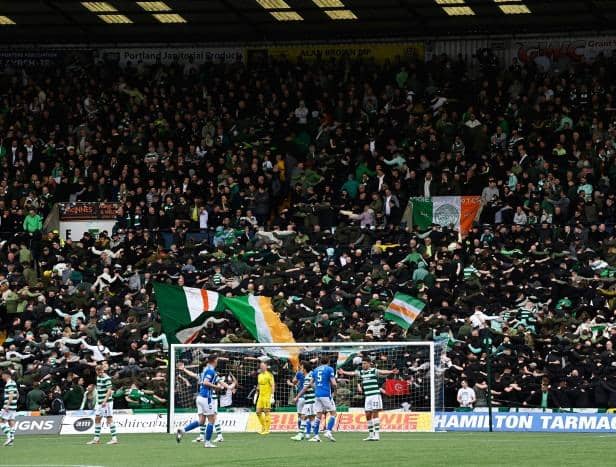Celtic fans pack the away stand at Rugby Park during a match against Kilmarnock last season. (Photo by Rob Casey / SNS Group)