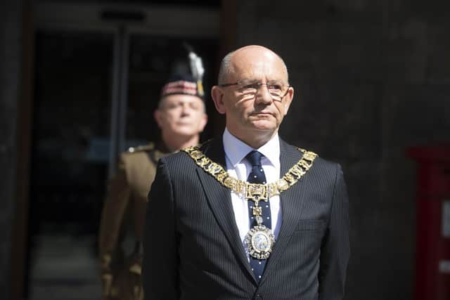 Robert Aldridge spoke of his pride at becoming Edinburgh's Lord Provost
PIC LISA FERGUSON