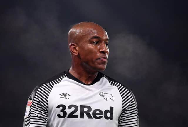 Derby County player Andre Wisdom was tabbed while visiting relatives in Toxteth, Liverpool (Getty Images)