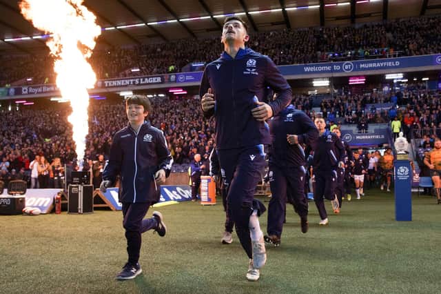 Blair Kinghorn had a good game for Scotland against Australia despite missing a late kick that could have turned defeat into victory. (Photo by Craig Williamson / SNS Group)