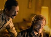Taron Egerton and Nikita Efremov star as Henk Rogers and Alexey Pajitnov in Tetris. Picture: Angus Pigott