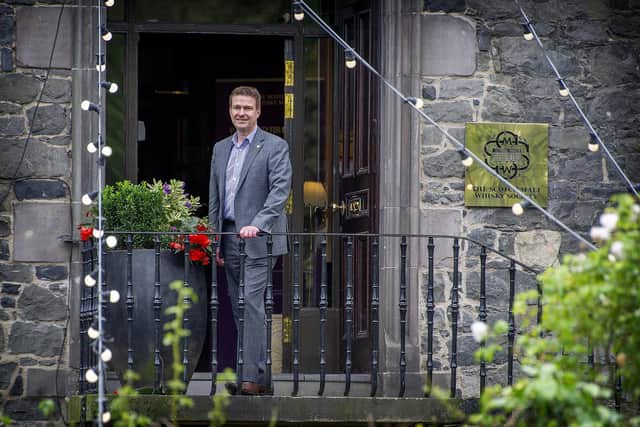 'We’re on a strong path forwards that we’ve been on for some time,' also states the businessman (pictured at the SMWS' site at The Vaults in Edinburgh). Picture: contributed.