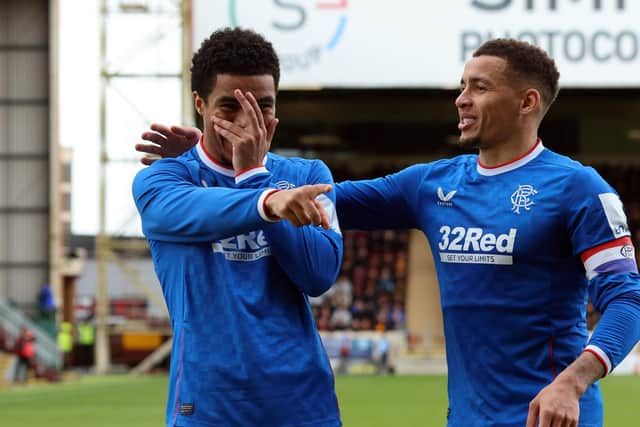 Malik Tillman and James Tavernier were on target for Rangers at Motherwell.