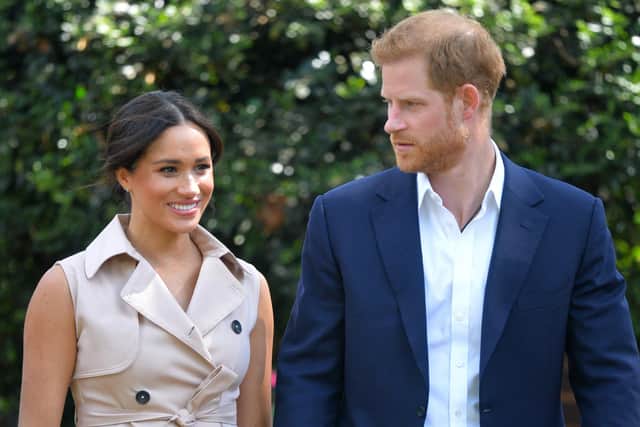 Harry and Meghan, the Duke and Duchess of Susses, have said their relationship was attacked in some sections of the media from the start.. (Dominic Lipinski/Pool via AP, File)