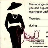 Jackie O invite from management