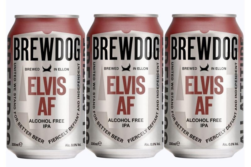 For those who like their beers a little fruitier, Brewdog's Elvis AF is an alcohol-free IPA with strong grapefruit and citrus tones. The company also offer Hazy AF for those who like an IPA with a more tropical taste.