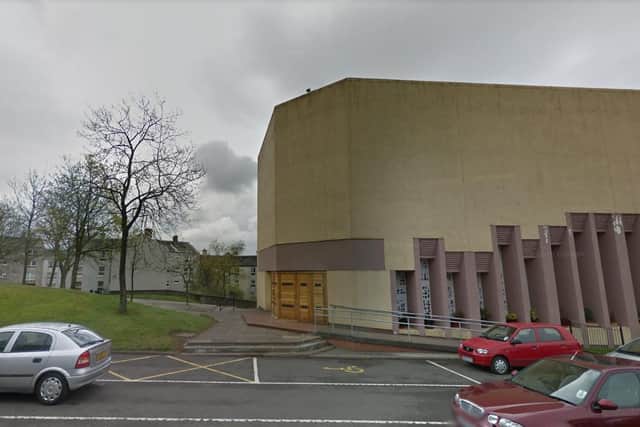 Christopher Duffy, 81, was found lying beside a broken ceiling tile on the floor of the Sacred Heart Church in Cumbernauld in June 2016. pic: Google