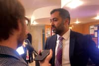 First Minister Humza Yousaf is questioned by journalists