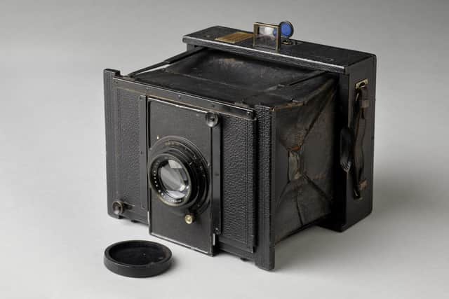 One of Alfred Buckham's old cameras will be featuring in the forthcoming National Galleries of Scotland exhibition.
