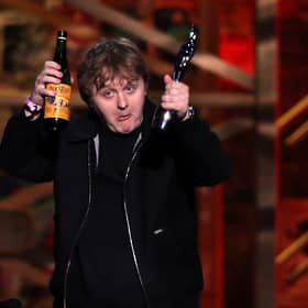 Lewis Capaldi with his Song of the Year award on stage at the Brit Awards 2020 at the O2 Arena, London.