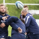 Pierre Schoeman will form part of a muscular Edinburgh front row against Glasgow. (Photo by Paul Devlin / SNS Group)