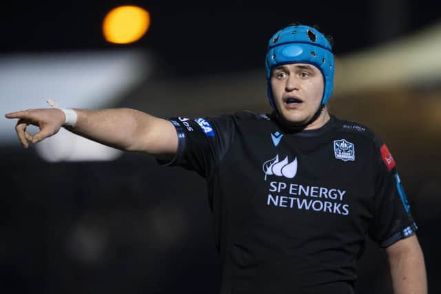 Scott Cummings played the full match as Glasgow beat Zebre 50-8.  (Photo by Ross MacDonald / SNS Group)