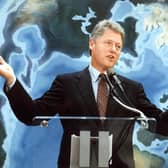 Bill Clinton, soon to be elected US President, speaks at a press conference about the ongoing Rio Earth Summit in June 1992 (Picture: Ben Rusnak/AFP via Getty Images)
