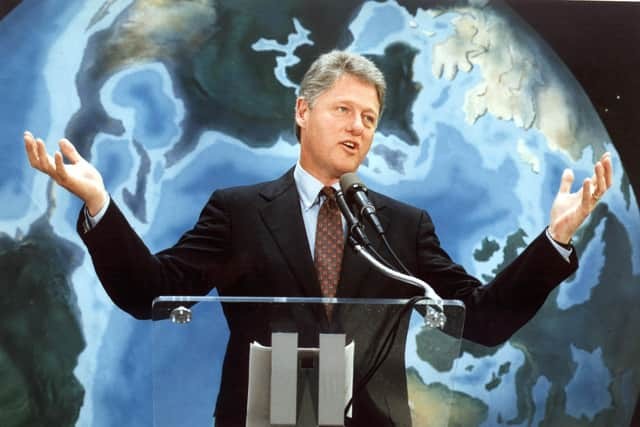 Bill Clinton, soon to be elected US President, speaks at a press conference about the ongoing Rio Earth Summit in June 1992 (Picture: Ben Rusnak/AFP via Getty Images)