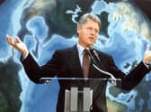Bill Clinton, soon to be elected US President, speaks at a press conference about the ongoing Rio Earth Summit in June 1992 (Picture: Ben Rusnak/AFP via Getty Images)