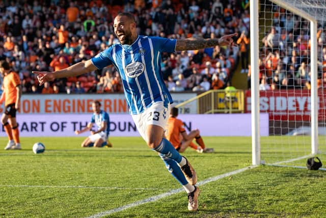 Kyle Vassell netted a brace in the 3-0 win at Tannadice. (Photo by Alan Harvey / SNS Group)