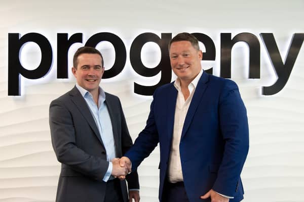 Neil Moles, chief executive of Progeny, and Rob Aberdein, Moray’s managing director,  who will take up the new role of chief commercial officer with Progeny.