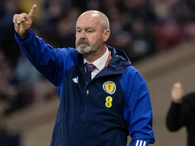 Scotland manager Steve Clarke on the touchline during the 2-0 win over Georgia at Hampden Park in June. (Photo by Alan Harvey / SNS Group)
