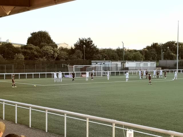Edinburgh City v Hearts B at Ainslie Park.