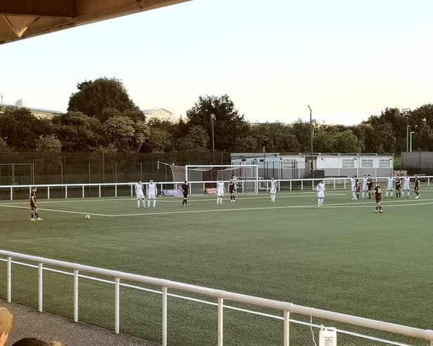 Edinburgh City v Hearts B at Ainslie Park.