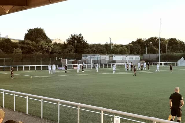 Edinburgh City v Hearts B at Ainslie Park.