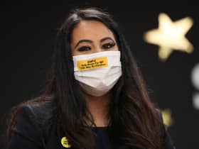 Anum Qaisar-Javed at Empire School of Dance in Airdrie during campaigning for the Airdrie and Shotts by-election.