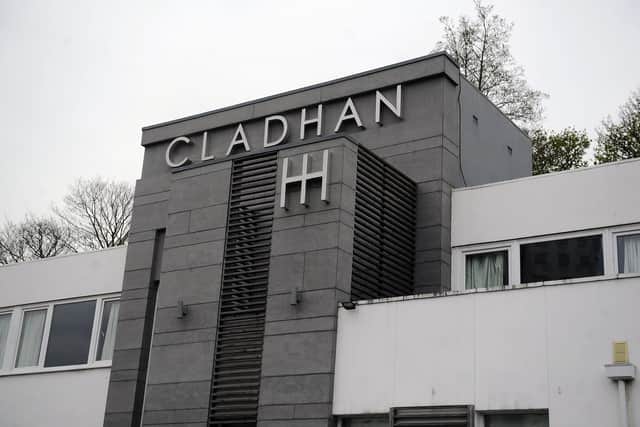 Regular protests have been taking place outside the Hotel Cladhan since August. Pic: Michael Gillen