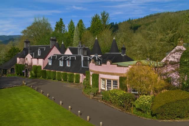 The distinctive exterior of Thackray House, Callander, which has a rich history.