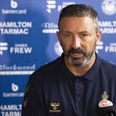 Kilmarnock manager Derek McInnes during a press conference.