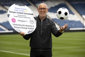 Mark Hateley promotes the Glasgow European Capital of Sport 2023 Refugee Football Tournament on Sunday 2nd July at Toryglen Regional Football Centre. The event celebrates the diversity of communities in Glasgow. (Photo by Alan Harvey / SNS Group)