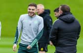 Celtic manager Brendan Rodgers may turn to James Forrest once more on the wing.