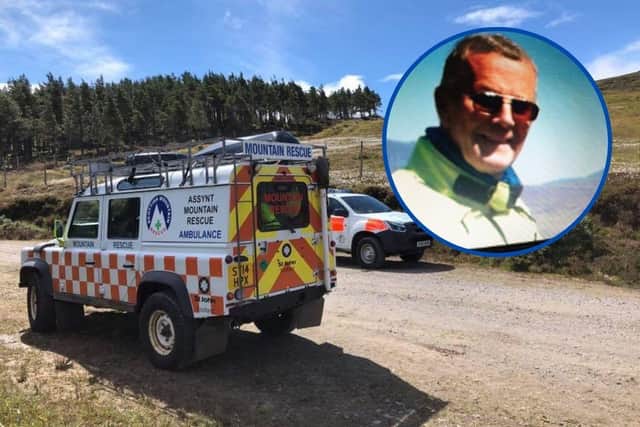 A Scottish pensioner reported missing in the Highlands overnight was rescued after using his motorbike wing mirror to flag down a rescue helicopter. (Credit: Assynt Mountain Rescue)