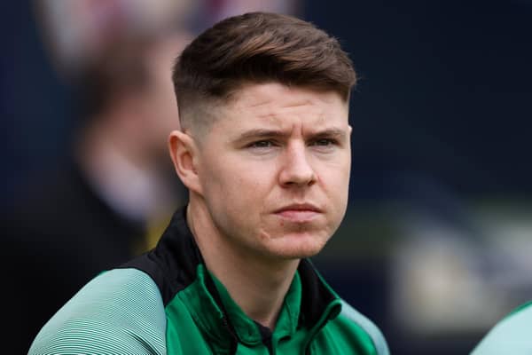Hibs hope to integrate striker Kevin Nisbet into first-team training as he continues injury comeback. Photo by Craig Williamson / SNS Group