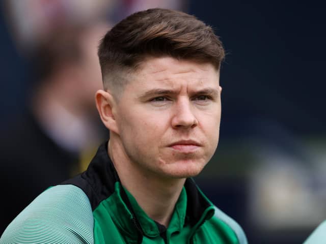 Hibs hope to integrate striker Kevin Nisbet into first-team training as he continues injury comeback. Photo by Craig Williamson / SNS Group