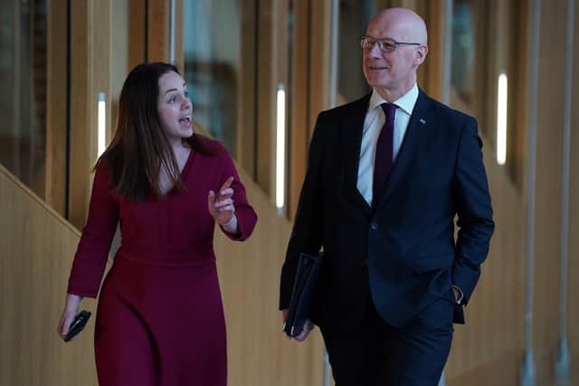 Deputy First Minister Kate Forbes and First Minister John Swinney (Photo by Andrew Milligan/PA Wire)