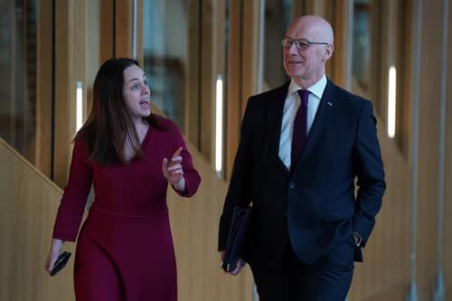 Deputy First Minister Kate Forbes and First Minister John Swinney (Photo by Andrew Milligan/PA Wire)