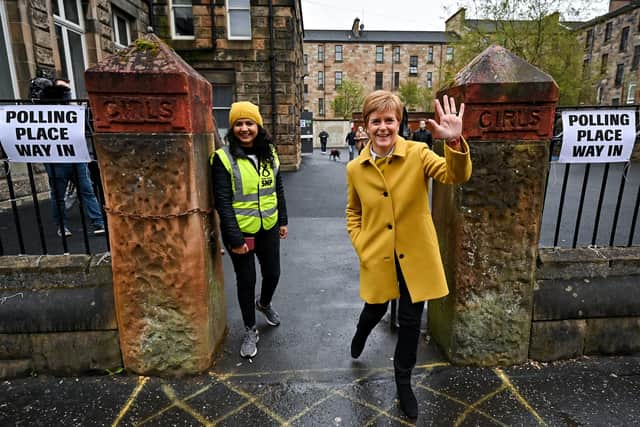 The Scottish Parliament election in May resulted in the biggest-ever majority for independence (Picture: Jeff J Mitchell/Getty Images)