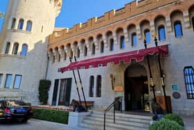 The Hotel Castillo Son Vida entrance stays true to its 13th-century origins. Photo: Rachael Davies.