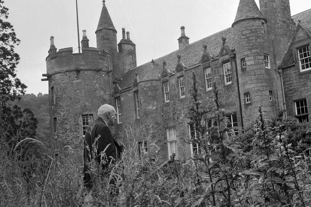 A view of the outside of Craigcrook Castle in July 1967.