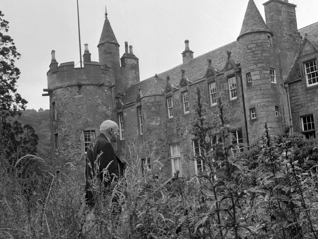 A view of the outside of Craigcrook Castle in July 1967.