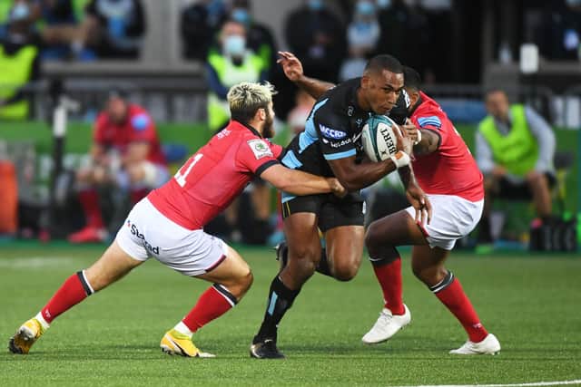 Glasgow Warriors' Ratu Tagive suffered injury against Newcastle Falcons.
