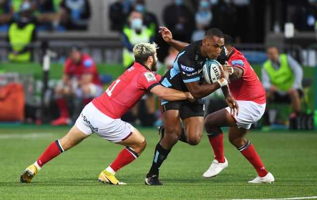 Glasgow Warriors' Ratu Tagive suffered injury against Newcastle Falcons.