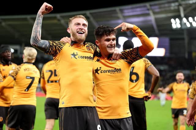 Hull City's Oliver McBurnie is in double figures for the season.