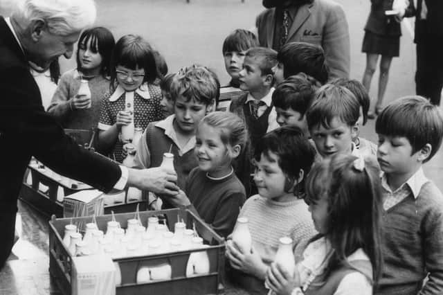 Milk for schoolchildren has been a part of British life for decades. Picture: William H. Alden/Evening Standard/Getty Images
