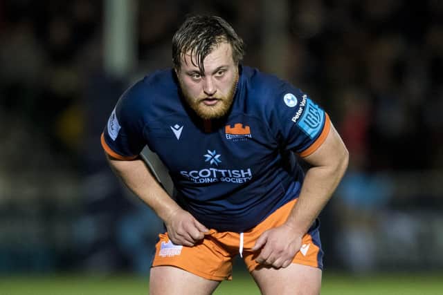 Prop Angus Williams has become a valuable member of the Edinburgh squad. (Photo by Ross Parker / SNS Group)