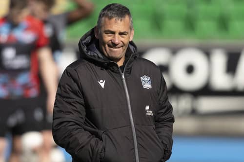 Head coach Franco Smith during a Glasgow Warriors training session at Scotstoun Stadium.  (Photo by Ross MacDonald / SNS Group)
